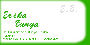 erika bunya business card